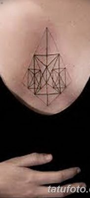 фото тату треугольник с линией от 16.04.2018 №037 — triangle tattoo with line — tatufoto.com