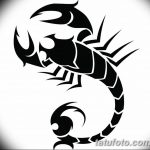 фото эскиз тату скорпион от 24.04.2018 №020 - sketch of a scorpion tattoo - tatufoto.com