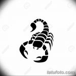 фото эскиз тату скорпион от 24.04.2018 №032 - sketch of a scorpion tattoo - tatufoto.com 345