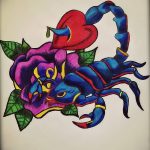 фото эскиз тату скорпион от 24.04.2018 №038 - sketch of a scorpion tattoo - tatufoto.com