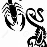 фото эскиз тату скорпион от 24.04.2018 №044 - sketch of a scorpion tattoo - tatufoto.com