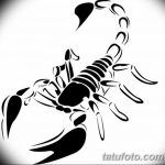фото эскиз тату скорпион от 24.04.2018 №050 - sketch of a scorpion tattoo - tatufoto.com