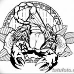 фото эскиз тату скорпион от 24.04.2018 №066 - sketch of a scorpion tattoo - tatufoto.com