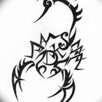 фото эскиз тату скорпион от 24.04.2018 №087 - sketch of a scorpion tattoo - tatufoto.com