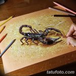фото эскиз тату скорпион от 24.04.2018 №089 - sketch of a scorpion tattoo - tatufoto.com