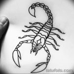 фото эскиз тату скорпион от 24.04.2018 №101 - sketch of a scorpion tattoo - tatufoto.com