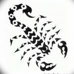фото эскиз тату скорпион от 24.04.2018 №127 - sketch of a scorpion tattoo - tatufoto.com