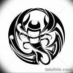 фото эскиз тату скорпион от 24.04.2018 №128 - sketch of a scorpion tattoo - tatufoto.com
