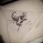 фото эскиз тату скорпион от 24.04.2018 №148 - sketch of a scorpion tattoo - tatufoto.com
