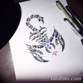 фото эскиз тату скорпион от 24.04.2018 №150 - sketch of a scorpion tattoo - tatufoto.com