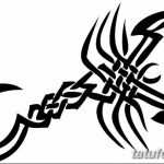 фото эскиз тату скорпион от 24.04.2018 №158 - sketch of a scorpion tattoo - tatufoto.com