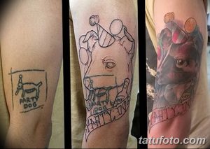 фото неудачные тату партаки от 08.05.2018 №100 - Unsuccessful tattoo - tatufoto.com