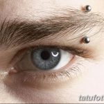 фото пирсинг брови от 06.06.2018 №027 - eyebrow piercing - tatufoto.com