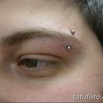 фото пирсинг брови от 06.06.2018 №062 - eyebrow piercing - tatufoto.com