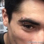 фото пирсинг брови от 06.06.2018 №063 - eyebrow piercing - tatufoto.com