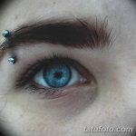 фото пирсинг брови от 06.06.2018 №081 - eyebrow piercing - tatufoto.com