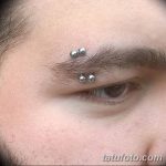 фото пирсинг брови от 06.06.2018 №127 - eyebrow piercing - tatufoto.com
