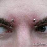 фото пирсинг брови от 06.06.2018 №156 - eyebrow piercing - tatufoto.com 234234
