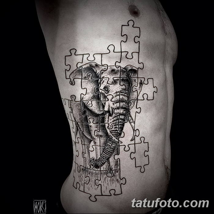 фото тату пазл - головоломка от 02.05.2018 №147 - tattoo puzzle - picture - tatufoto.com