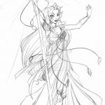 фото эскиз тату Афродита богиня от 01.05.2018 №008 - sketch Aphrodite - tatufoto.com