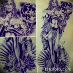 фото эскиз тату Афродита богиня от 01.05.2018 №012 - sketch Aphrodite - tatufoto.com