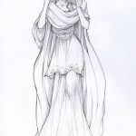 фото эскиз тату Афродита богиня от 01.05.2018 №029 - sketch Aphrodite - tatufoto.com