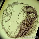 фото эскиз тату Афродита богиня от 01.05.2018 №040 - sketch Aphrodite - tatufoto.com