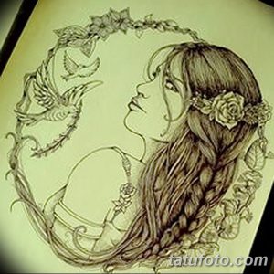 фото эскиз тату Афродита богиня от 01.05.2018 №040 - sketch Aphrodite - tatufoto.com