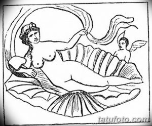фото эскиз тату Афродита богиня от 01.05.2018 №041 - sketch Aphrodite - tatufoto.com