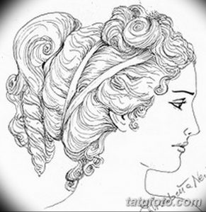 фото эскиз тату Афродита богиня от 01.05.2018 №042 - sketch Aphrodite - tatufoto.com