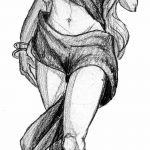 фото эскиз тату Афродита богиня от 01.05.2018 №060 - sketch Aphrodite - tatufoto.com