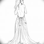 фото эскиз тату Афродита богиня от 01.05.2018 №061 - sketch Aphrodite - tatufoto.com