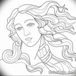 фото эскиз тату Афродита богиня от 01.05.2018 №064 - sketch Aphrodite - tatufoto.com