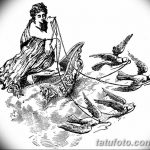 фото эскиз тату Афродита богиня от 01.05.2018 №077 - sketch Aphrodite - tatufoto.com