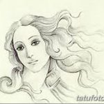 фото эскиз тату Афродита богиня от 01.05.2018 №105 - sketch Aphrodite - tatufoto.com