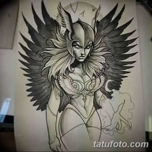 фото эскиз тату амазонка от 01.05.2018 №038 - sketch of a tattoo amazon - tatufoto.com