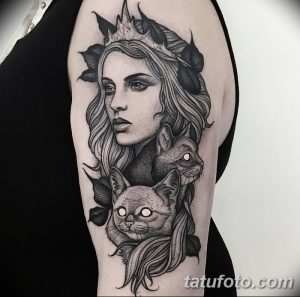 фото эскиз тату амазонка от 01.05.2018 №098 - sketch of a tattoo amazon - tatufoto.com