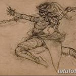 фото эскиз тату амазонка от 01.05.2018 №132 - sketch of a tattoo amazon - tatufoto.com