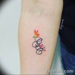 фото Тату инициалы от 19.06.2018 №086 - tattoo initials - tatufoto.com
