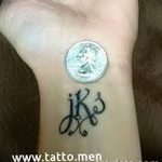 фото Тату инициалы от 19.06.2018 №120 - tattoo initials - tatufoto.com