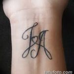 фото Тату инициалы от 19.06.2018 №142 - tattoo initials - tatufoto.com