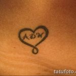 фото Тату инициалы от 19.06.2018 №160 - tattoo initials - tatufoto.com