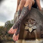 фото Тату на голени от 15.06.2018 №025 - Shin Tattoo - tatufoto.com