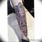 фото Тату на голени от 15.06.2018 №034 - Shin Tattoo - tatufoto.com