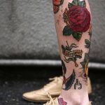 фото Тату на голени от 15.06.2018 №049 - Shin Tattoo - tatufoto.com
