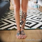 фото Тату на голени от 15.06.2018 №056 - Shin Tattoo - tatufoto.com