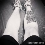 фото Тату на голени от 15.06.2018 №129 - Shin Tattoo - tatufoto.com
