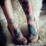 фото Тату на голени от 15.06.2018 №136 - Shin Tattoo - tatufoto.com