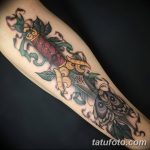 фото Тату на голени от 15.06.2018 №160 - Shin Tattoo - tatufoto.com