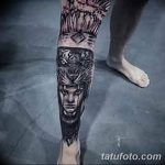 фото Тату на голени от 15.06.2018 №204 - Shin Tattoo - tatufoto.com